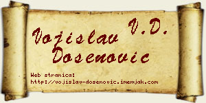 Vojislav Došenović vizit kartica
